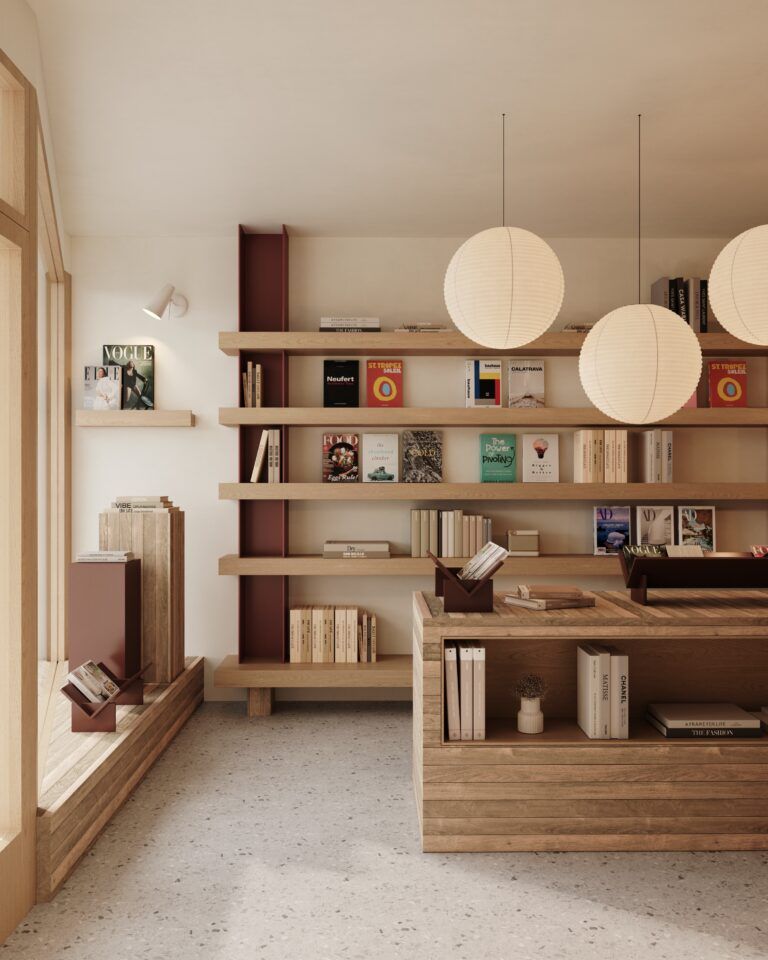 Projecte de decoració d'una llibreria, de Marta Estarriol